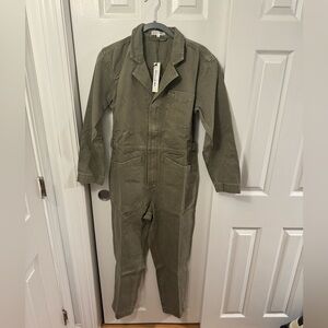 Alex Mill Khaki Utility Jumpsuit